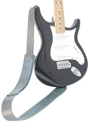 Sangle de guitare en cuir vert