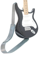 Sangle de guitare en cuir vert