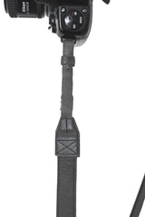 Sangle appareil photo fuji cuir bleu gris