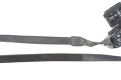 Sangle appareil photo fuji cuir bleu gris