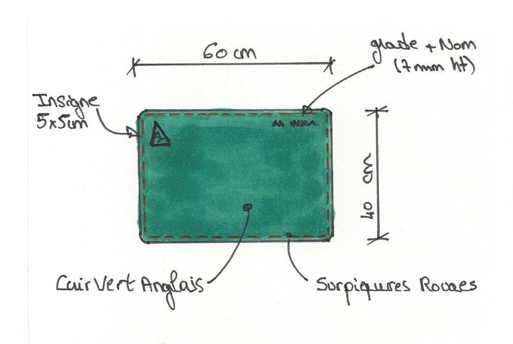 Large blue leather purse