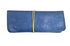 minimalist cowhide leather case, with elastic closure