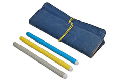 minimalist cowhide leather case, with elastic closure