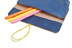 minimalist cowhide leather case, with elastic closure