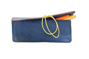minimalist cowhide leather case, with elastic closure