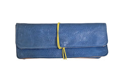 minimalist cowhide leather case, with elastic closure