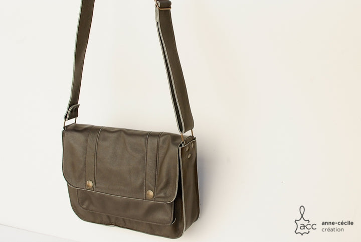 Bag men crossbody leather