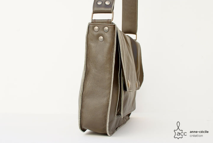 Bag men crossbody leather