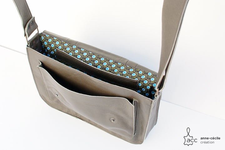 Bag men crossbody leather