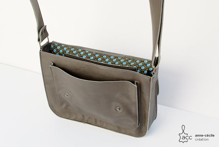 Bag men crossbody leather