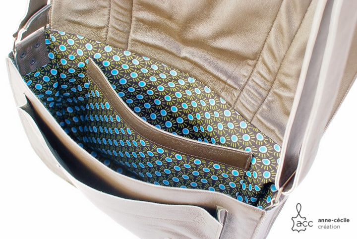 Bag men crossbody leather