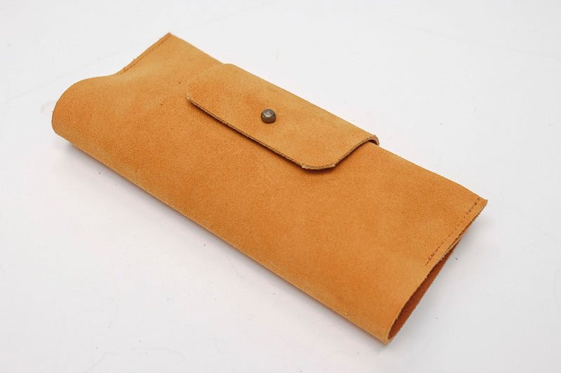 glass leather case orange