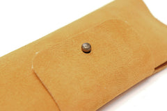 glass leather case orange