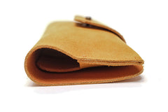 glass leather case orange