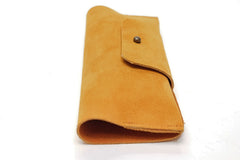 glass leather case orange