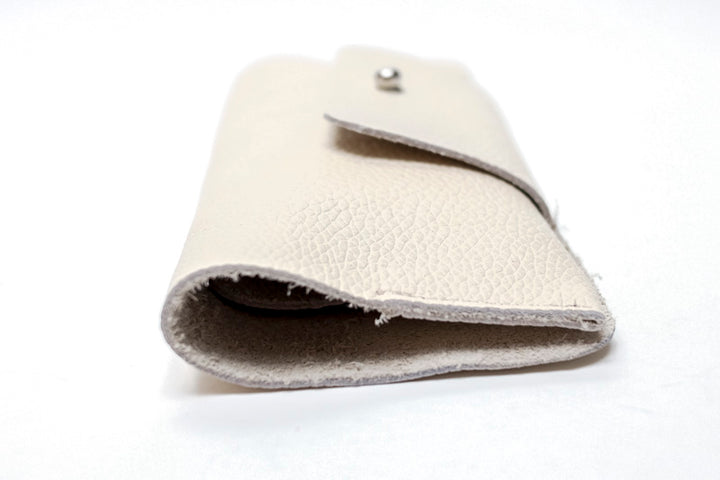 glass leather case white