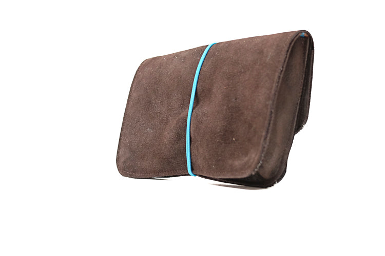 tobacco pouch brown leather