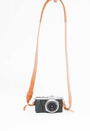 Leather camera strap
