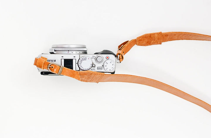 Leather camera strap