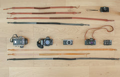 Leather camera strap