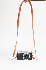 Leather camera strap
