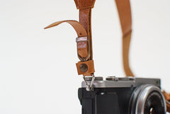 Leather camera strap