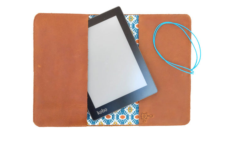 Couverture cuir kobo marron
