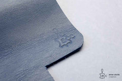 Etui à lunettes en cuir bleu marine