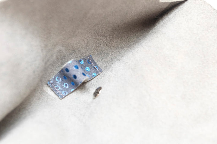 glass leather case blue