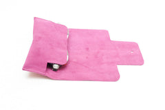 glass suede leather case 