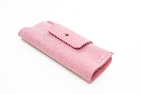 etui rose cuir épais