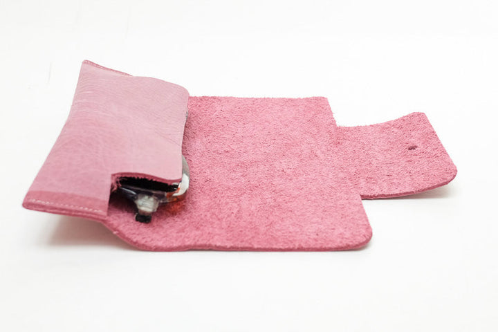 etui rose cuir épais