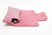 etui rose cuir épais