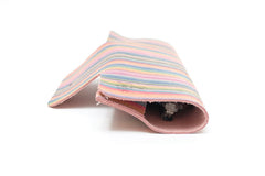 Etui à lunettes en cuir multicolor