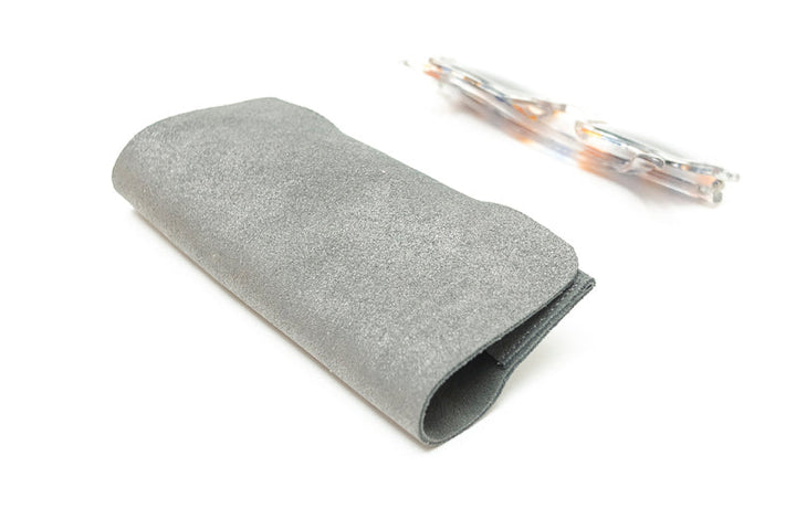 Etui à lunettes en cuir paillettes