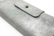 Etui à lunettes en cuir paillettes