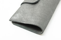 Etui à lunettes en cuir paillettes