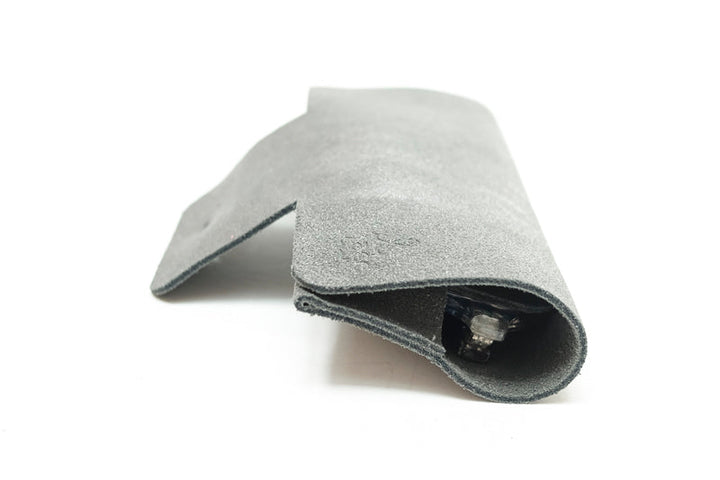 Etui à lunettes en cuir paillettes