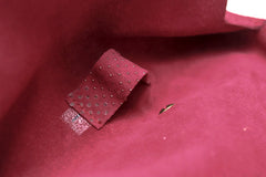 Red glass leather case