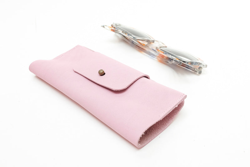 Glasses spectacle case leather