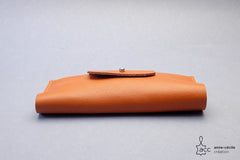 Etui de lunettes en cuir camel