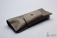 Brown glass leather case