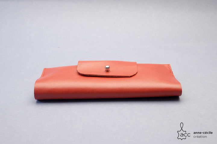 Glass leather case red