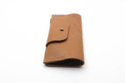 Vintage brown glass leather case