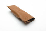 Vintage brown glass leather case