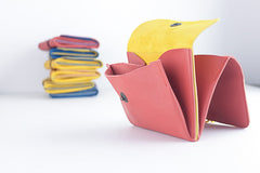 red money leather wallet