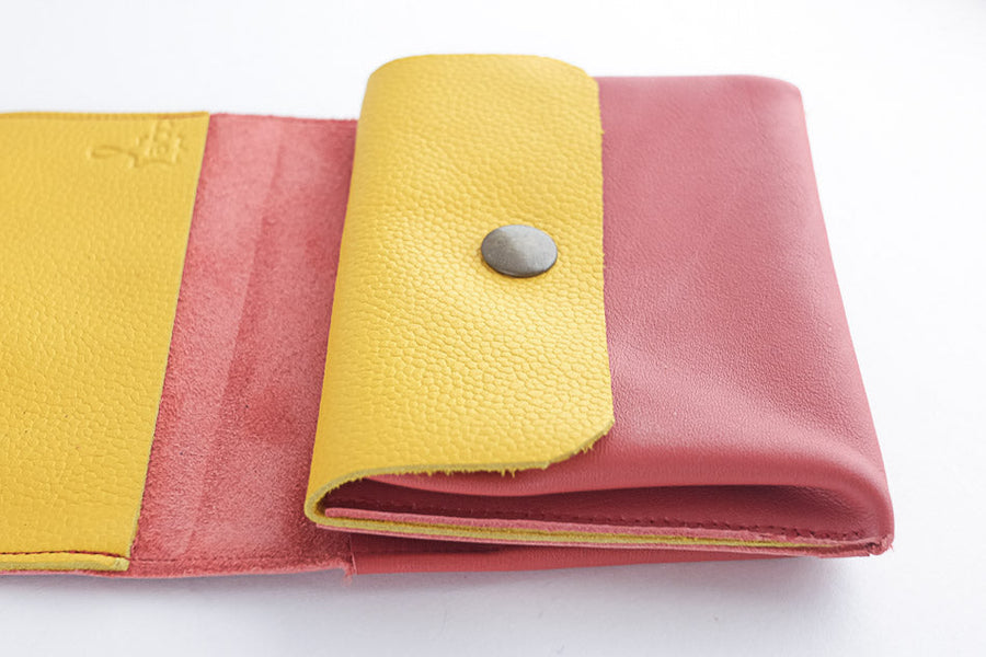 red money leather wallet