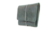 purse wallet money leather green