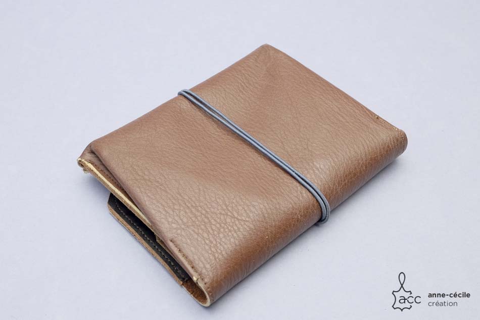 Brown leather wallet purse money 