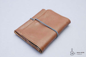 Brown leather wallet purse money 